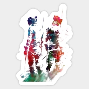 Fencing sport art #fencing #sport Sticker